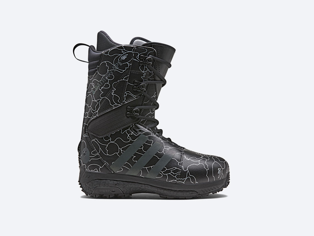 adidas Snowboarding by BAPE® — snowboardové boty Tactical ADV — černé se vzorem