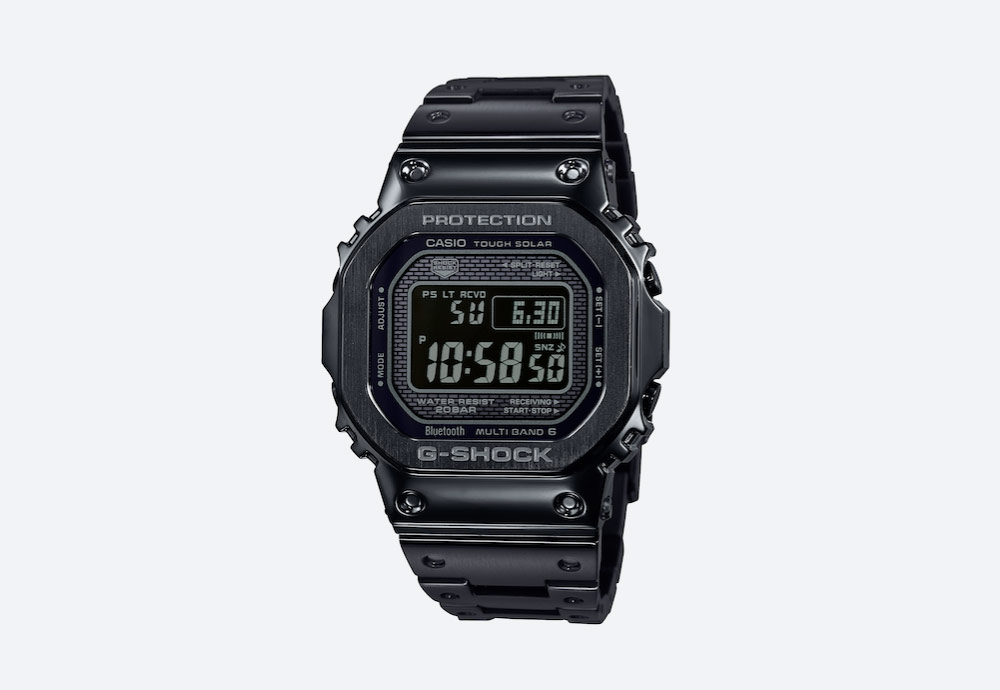 Casio G-shock GMWB5000GD-1 — digitální hodinky — ocelové — černé