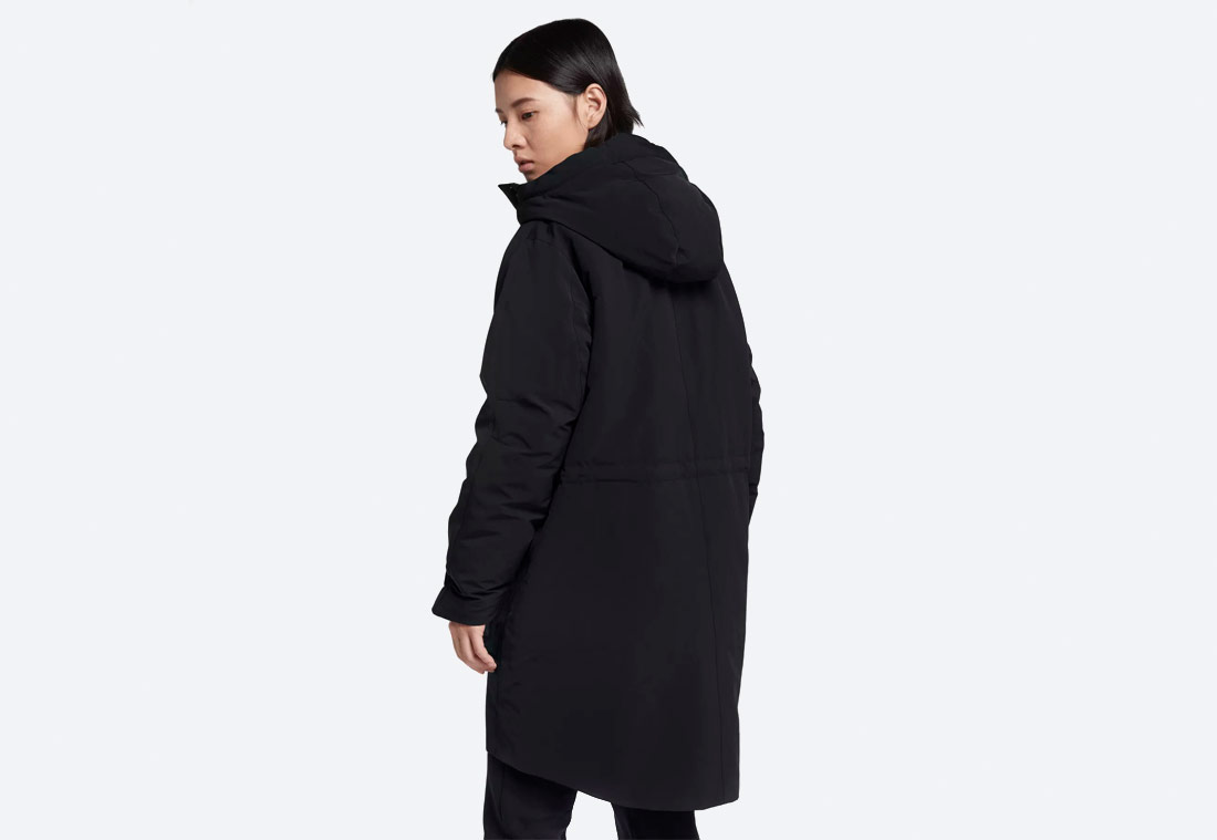 Nike Sportswear Tech Pack Down-Fill — dámská parka — zimní bunda s kapucí — černá — black women’s winter jacket