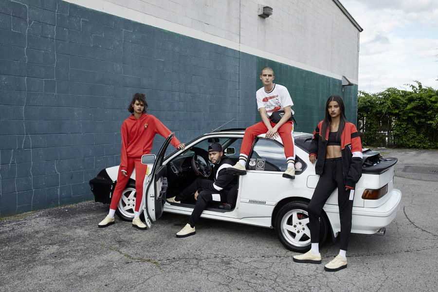 PUMA x XO — sportovní oblečení — pánské, dámské — tepláky, legíny, mikiny — AW 18