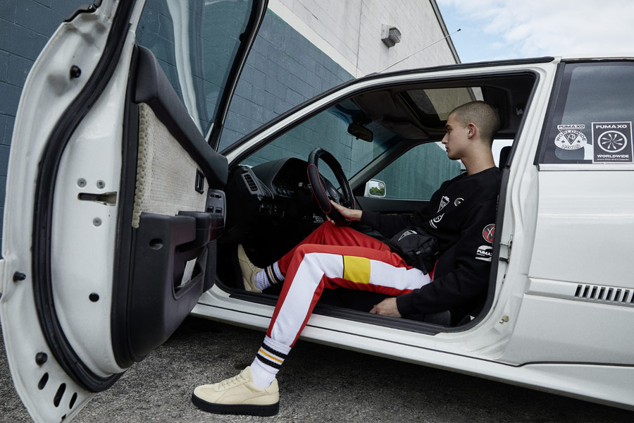 PUMA x XO — bílo-červené tepláky — černá mikina — AW 18