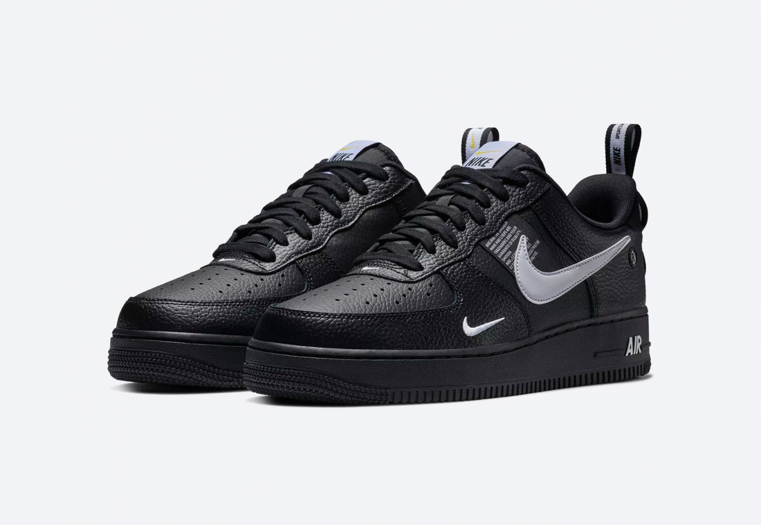 Nike Air Force 1 '07 LV8 Utility — pánské boty — tenisky — sneakers — černé
