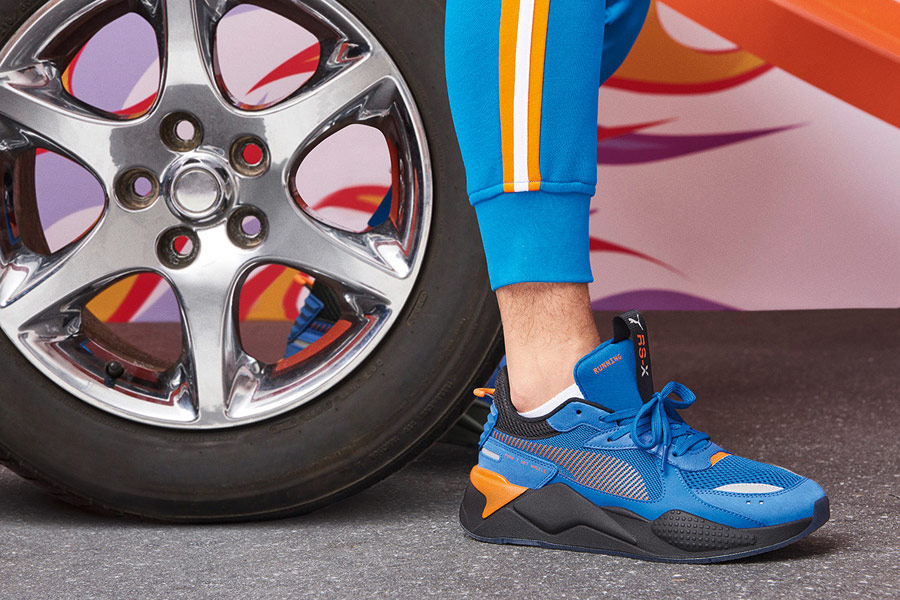 PUMA RS-X TOYS HOT WHEELS BONE SHAKER — modré boty — sneakers