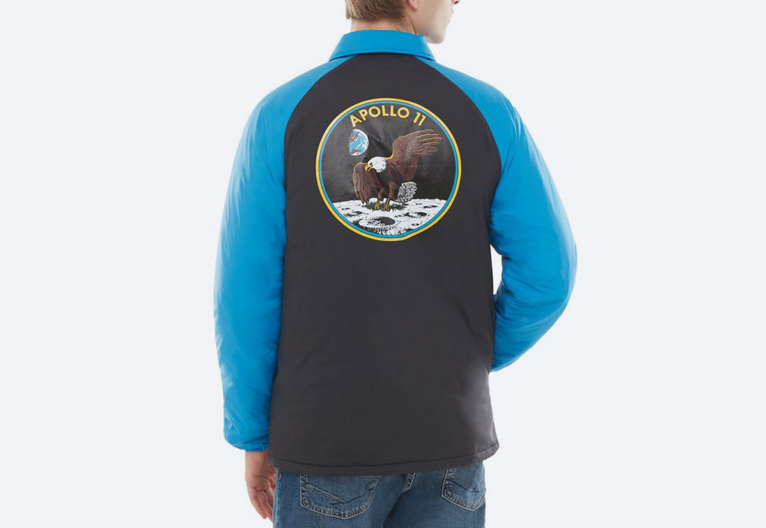 Vans x NASA — Space Voyager Torrey Padded MTE Jacket — bunda s límcem — černá, modrá — pánská