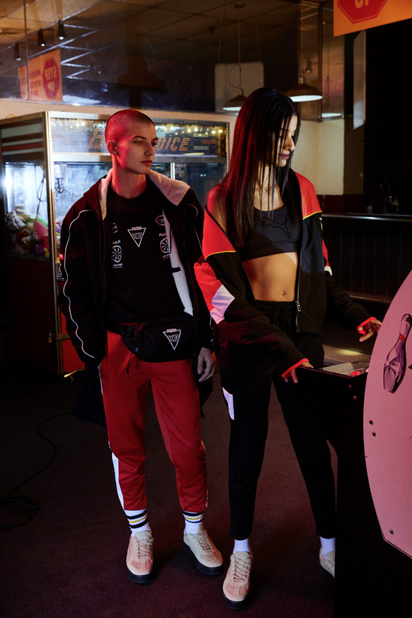 PUMA x XO — sportovní bundy — tepláky — legíny — boty Terrains Sneakers — AW 18