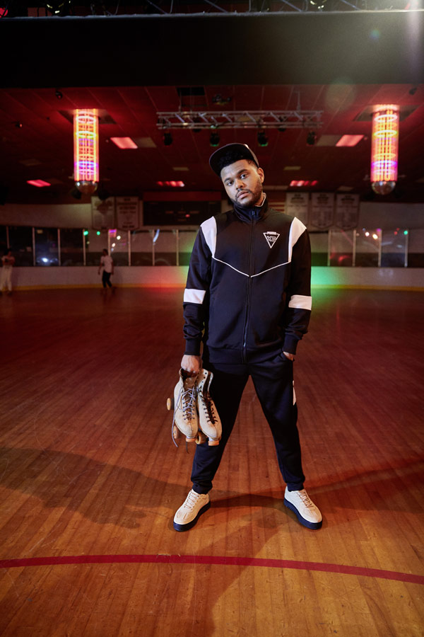 PUMA x XO — boty Terrains Sneakers — sportovní old school černá bunda — černé tepláky — AW 18