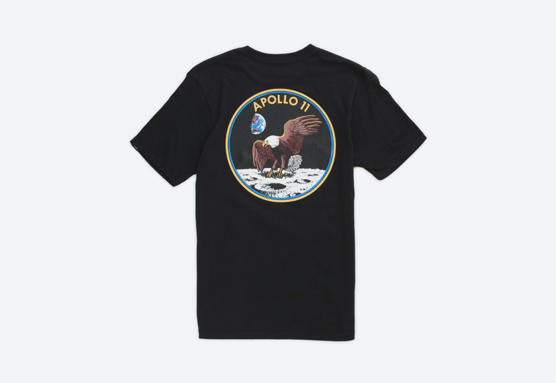 Vans x NASA — Space Voyager T-Shirt — tričko s krátkým rukávem — černé — dětské