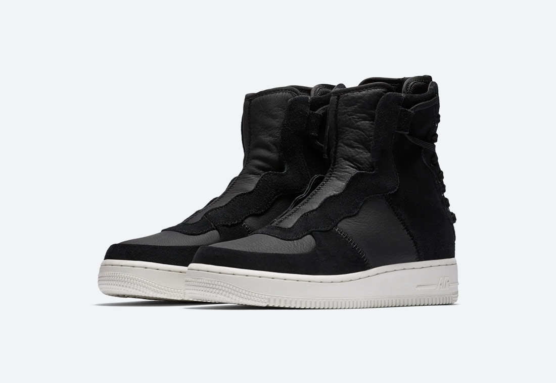 Nike Air Force 1 Rebel XX Premium — dámské zimní boty — kotníkové — černé