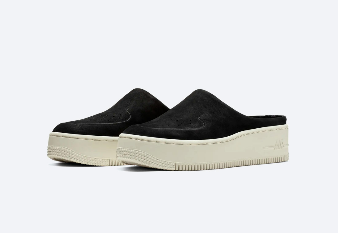 Nike Air Force 1 Lover XX Premium â nazouvÃ¡ky â dÃ¡mskÃ© pantofle â ÄernÃ©