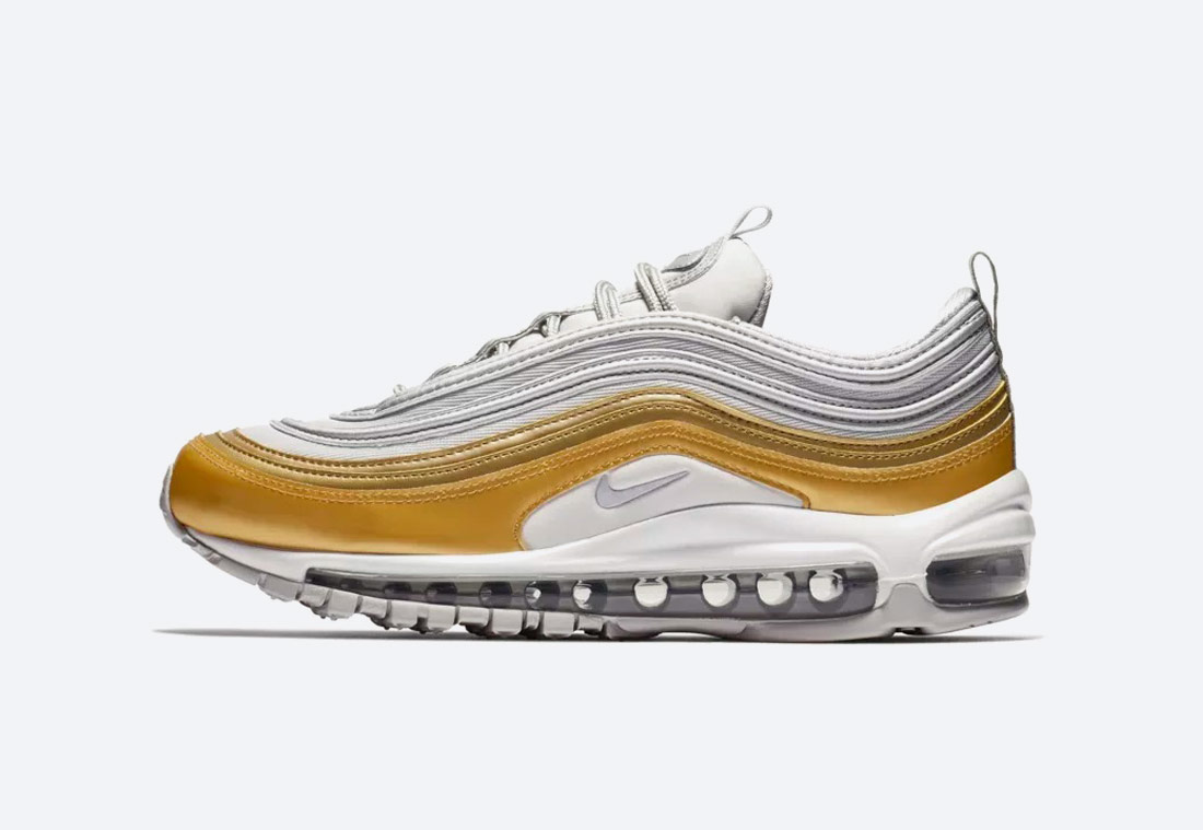 Nike Air Max 97 SE Metallic — dámské boty — tenisky — sneakers — zlaté, stříbrné