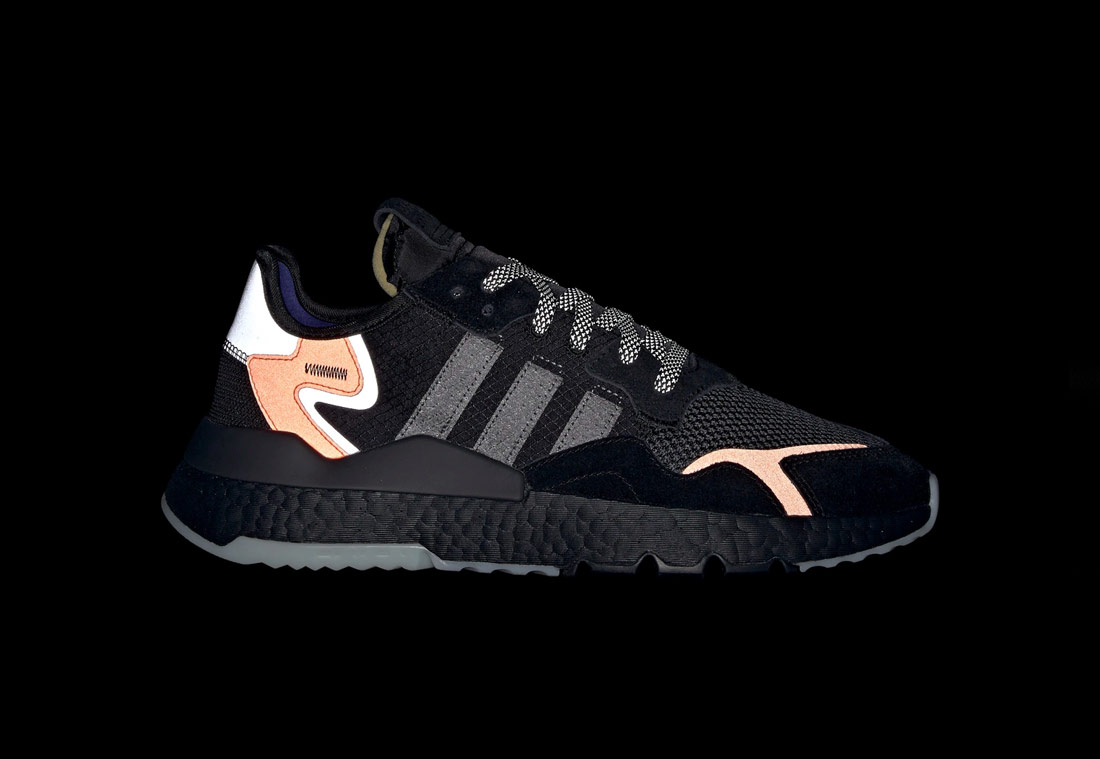 adidas Originals Nite Jogger Boost — reflexní boty — běžecké — černé — retro tenisky — sneakers — pánské, dámské