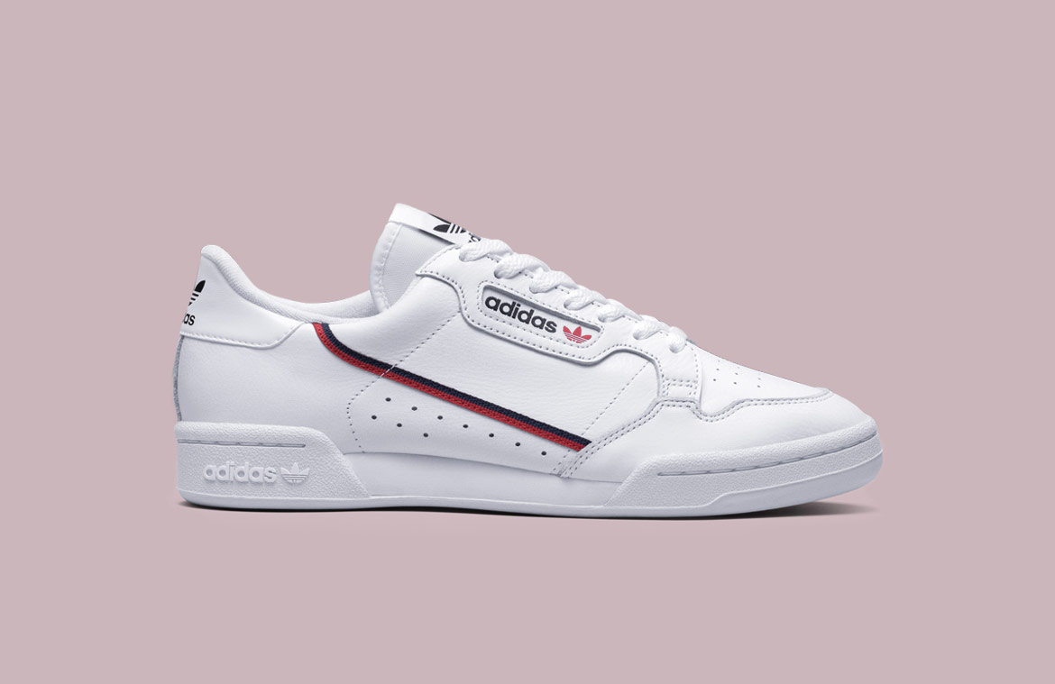 adidas Originals Continental 80 — tenisky — boty — pánské, dámské — sneakers — bílé