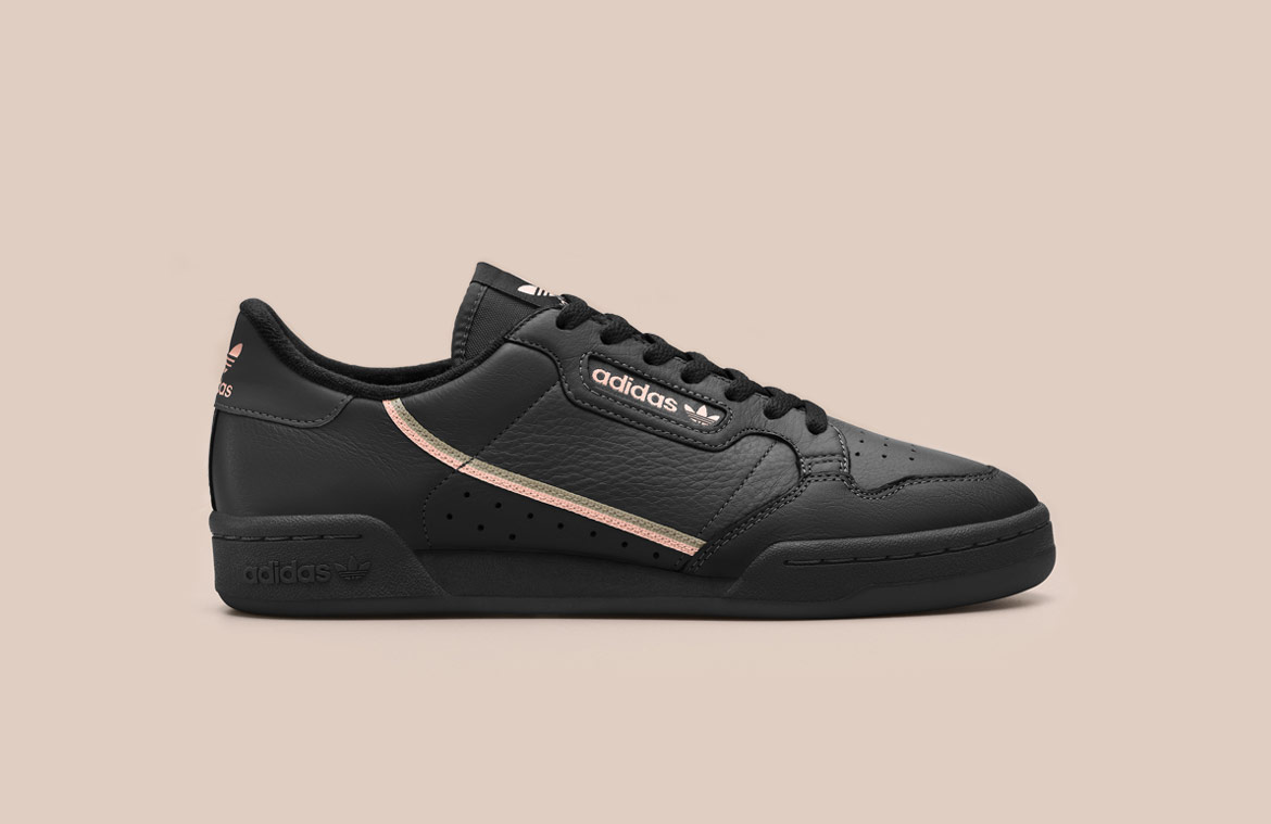 adidas Originals Continental 80 — tenisky — boty — pánské, dámské — sneakers — černé