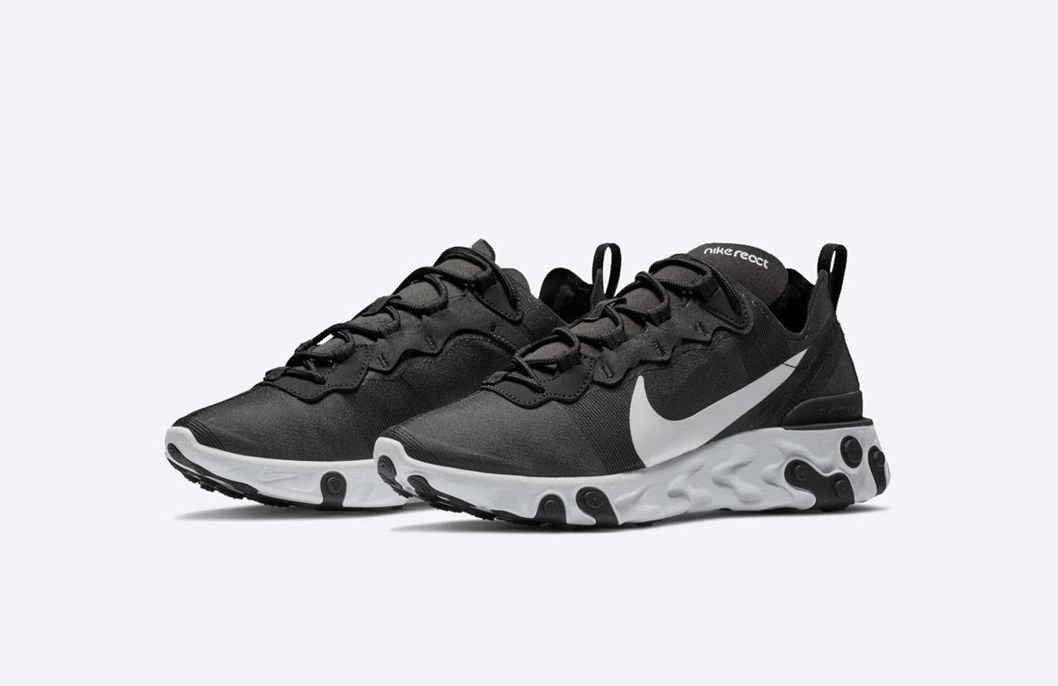 Nike React Element 55 — boty — dámské — sneakers — černé