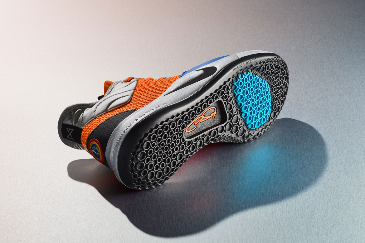 Nike PG3 — Paul George — basketbalové boty — podrážka — detail