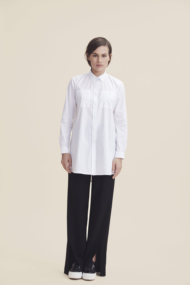 Makia — dlouhá košile — bílá — dámská — jaro/léto 2019