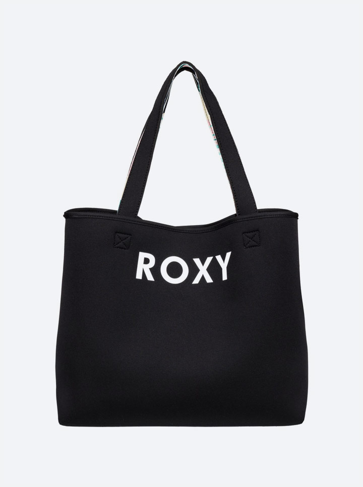 Roxy — Pop Surf 2019 — neoprenová plážová taška — oboustranná — reversibilní — černá