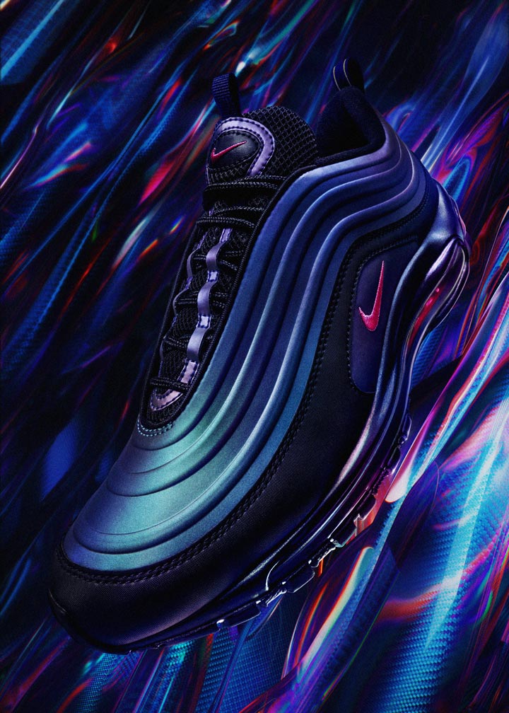 Nike Air Max 97 — duhové boty (iridescent) — dámské, pánské — tenisky — sneakers — Throwback Future Pack