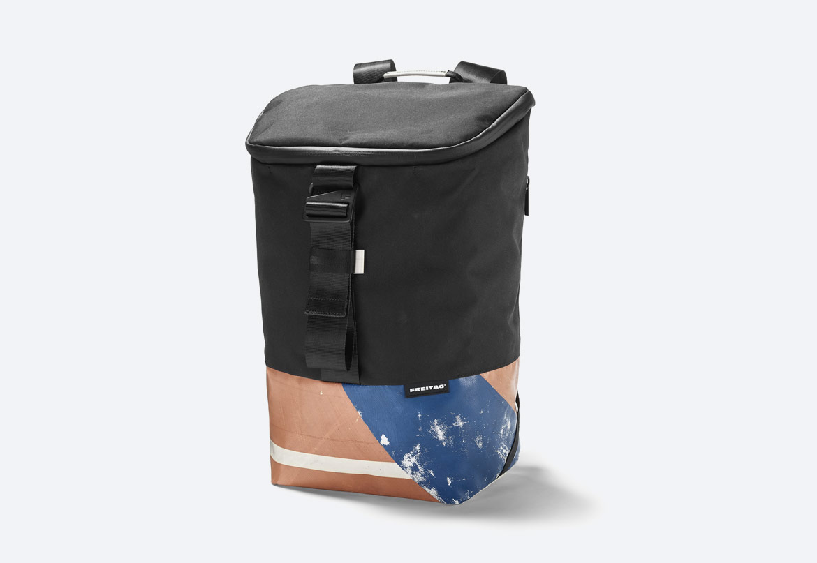 Freitag F600 Carter — batohy recyklované z PET lahví a plachty — sustainable recycled backpack