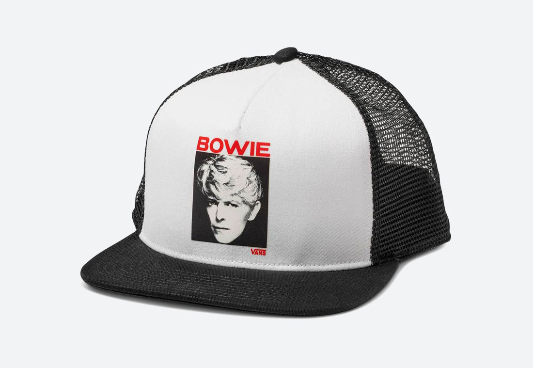 Vans x David Bowie — černo-bílá kšiltovka 