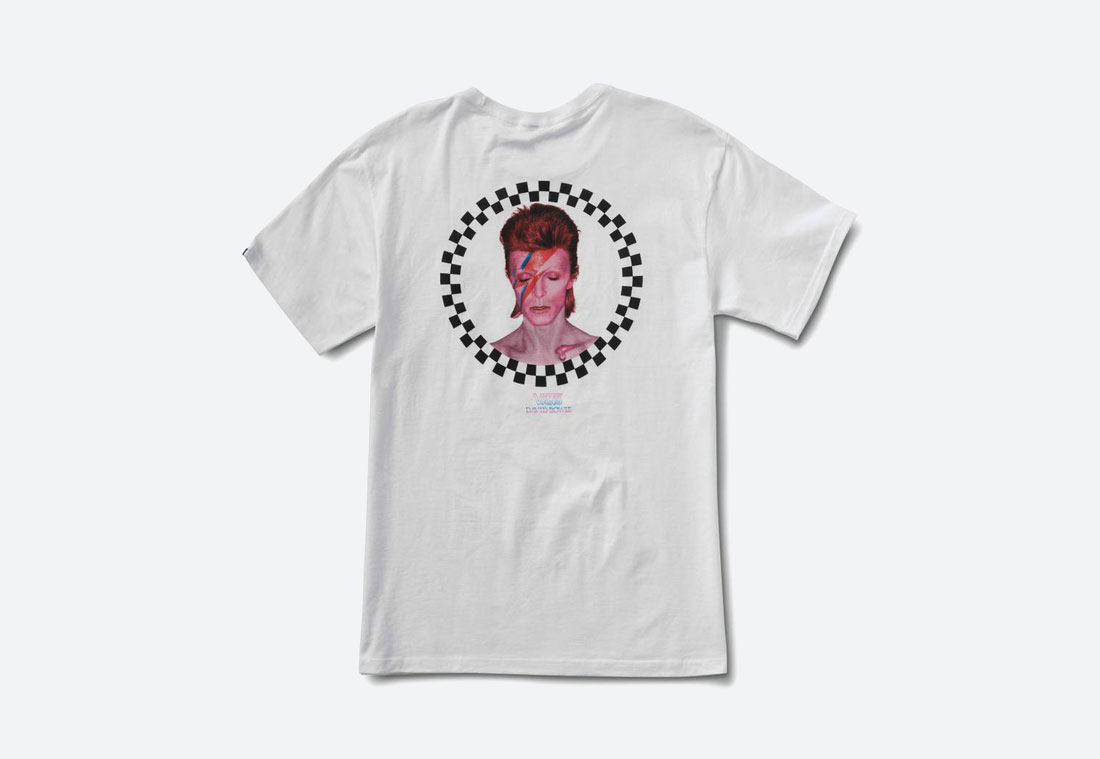 Vans x David Bowie — bílé tričko s potiskem 