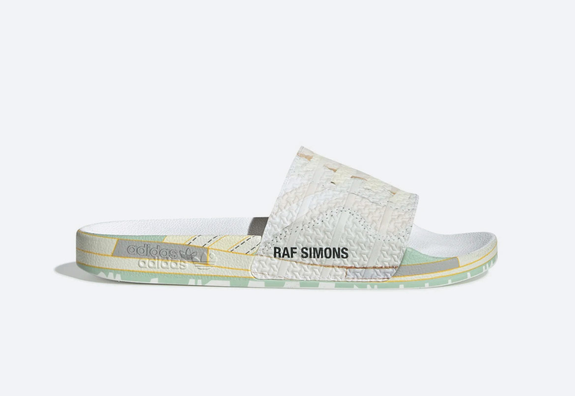 adidas Originals Raf Simons Peach — pantofle — pánské — barevné s potiskem