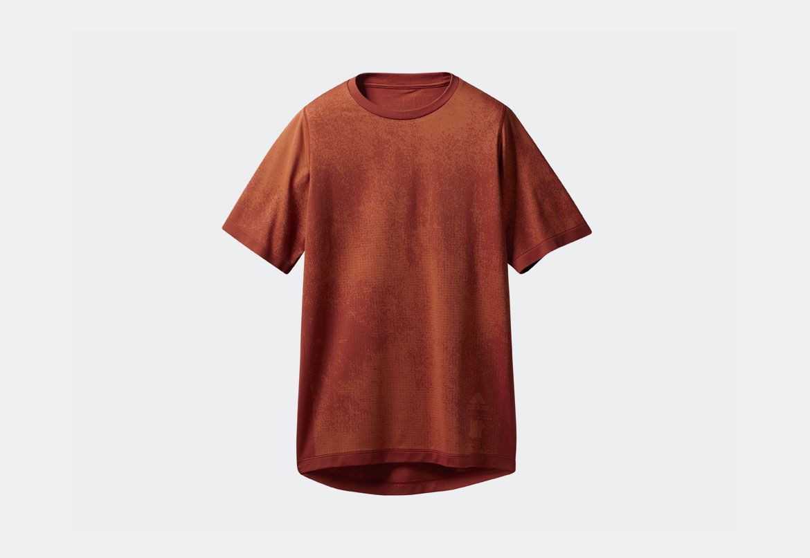 adidas x Undefeated — Knit Tee — oranžové tričko