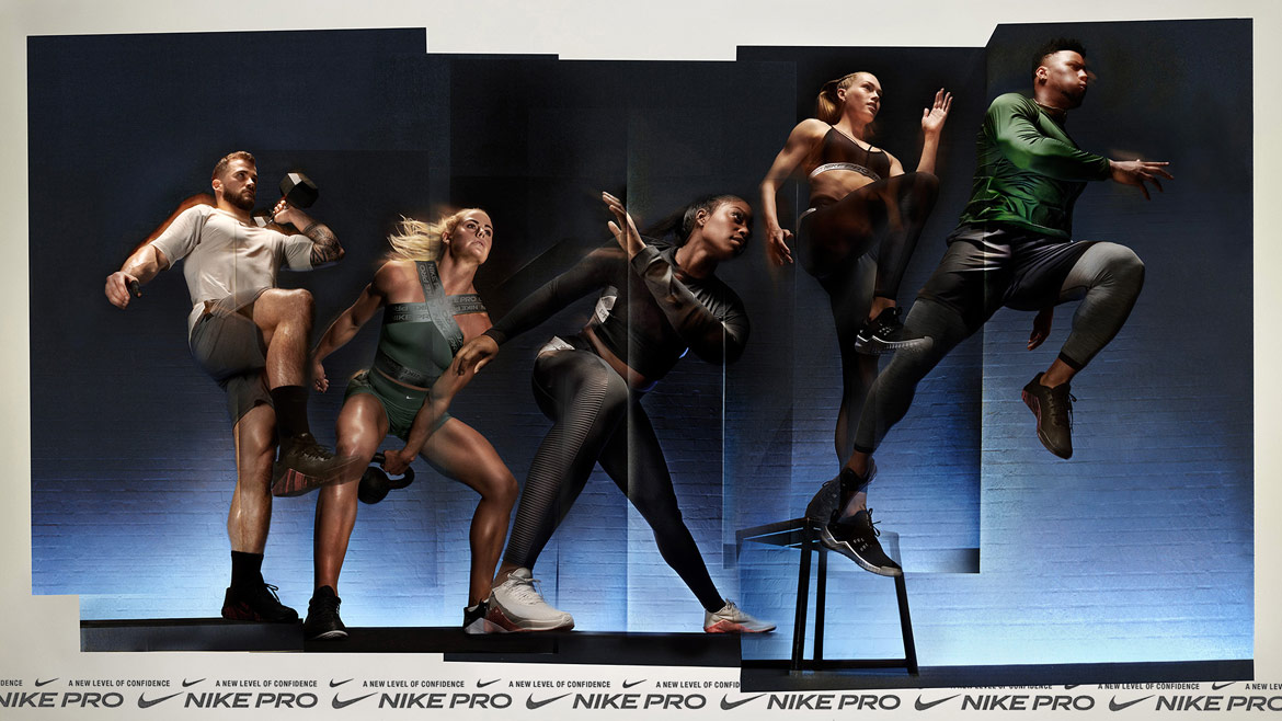 Nike Pro — pánské a dámské fitness oblečení do posilovny — workout