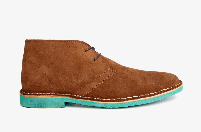 Desert Boots, pánské pouštní kotníkové boty – kožené, hnědé